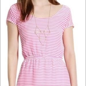 Striped pink Madewell sun dress